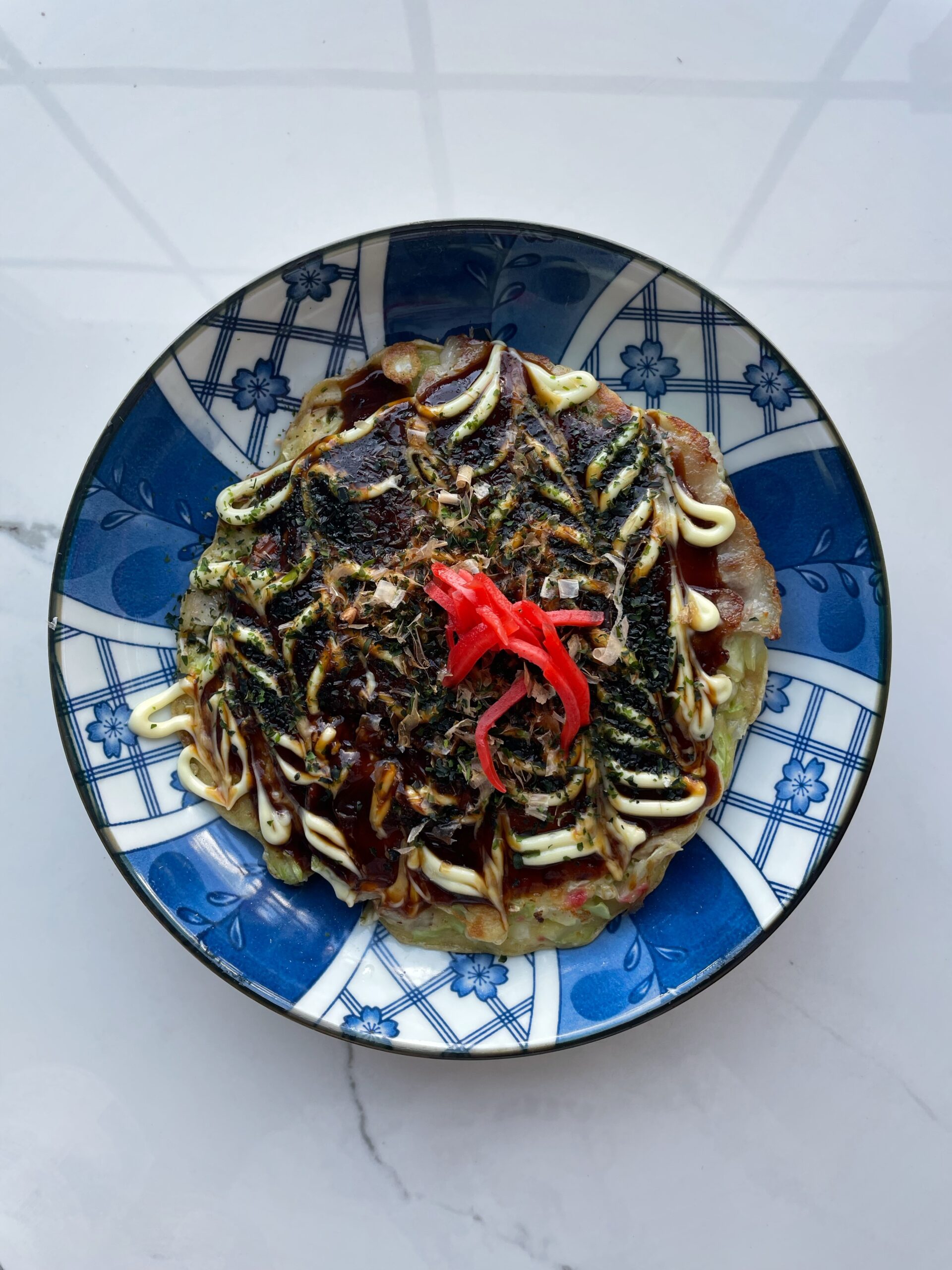 Japanese Okonomiyaki (お好み焼き) – Savory Cabbage Pancakes