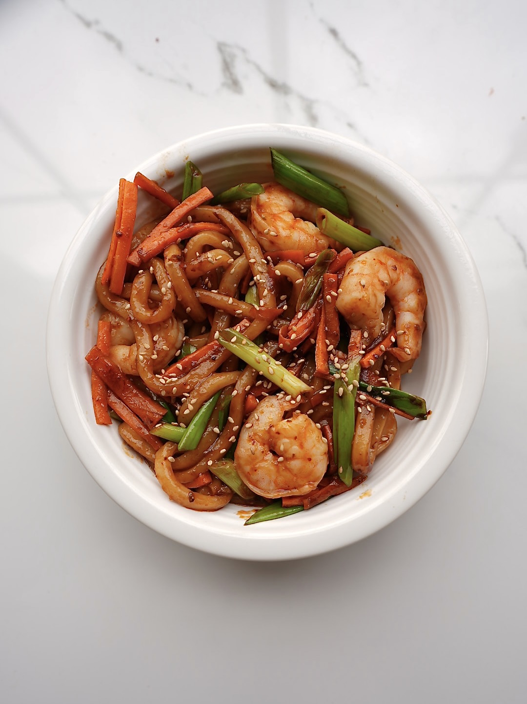 Spicy Shrimp Stir-Fry Noodles