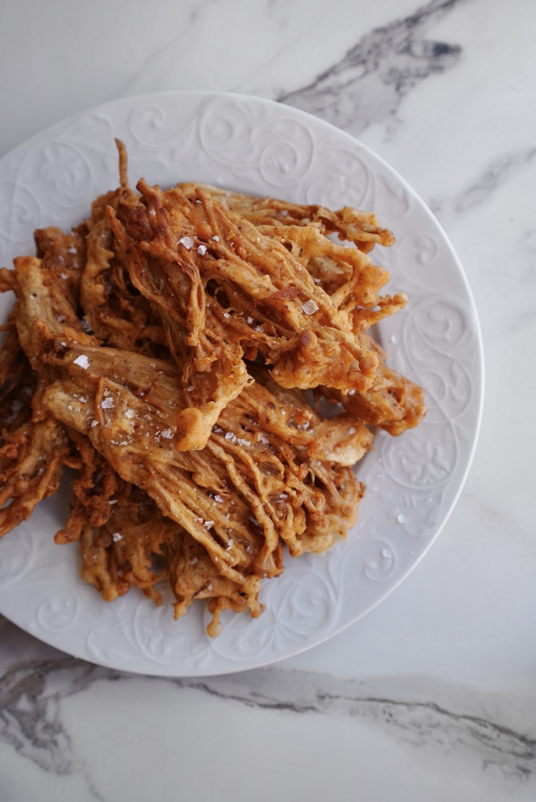 Crispy Deep-Fried Spicy Enoki Mushrooms (They Taste Like Chicken!)