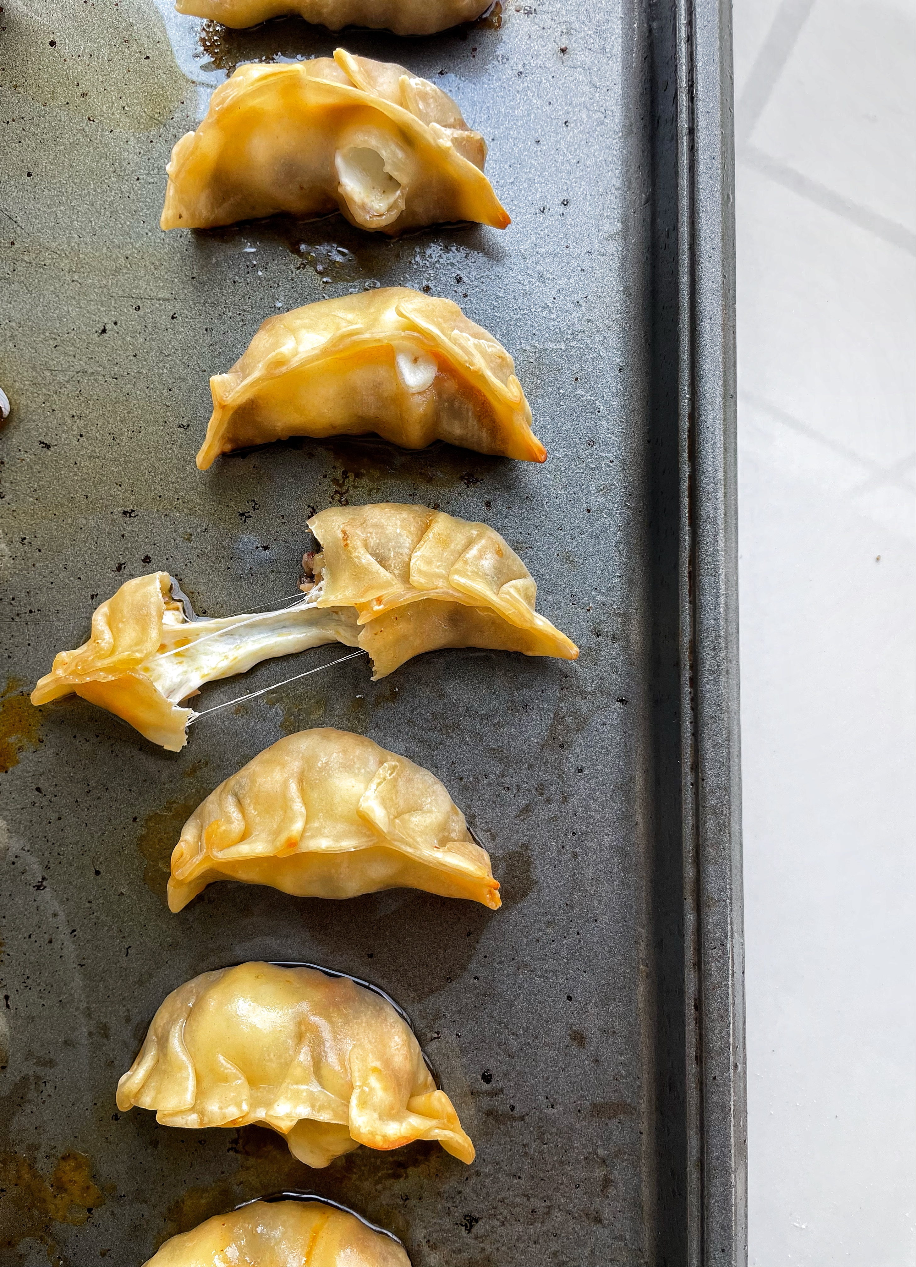 Cheesy Gyoza