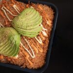 Cheesy Sushi Bake Dip with Fried Wonton Chips
