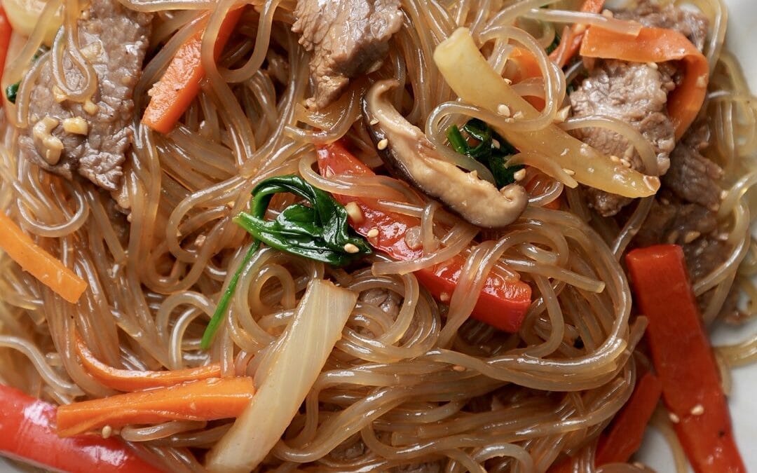 Japchae (Korean Stir-Fried Noodles)
