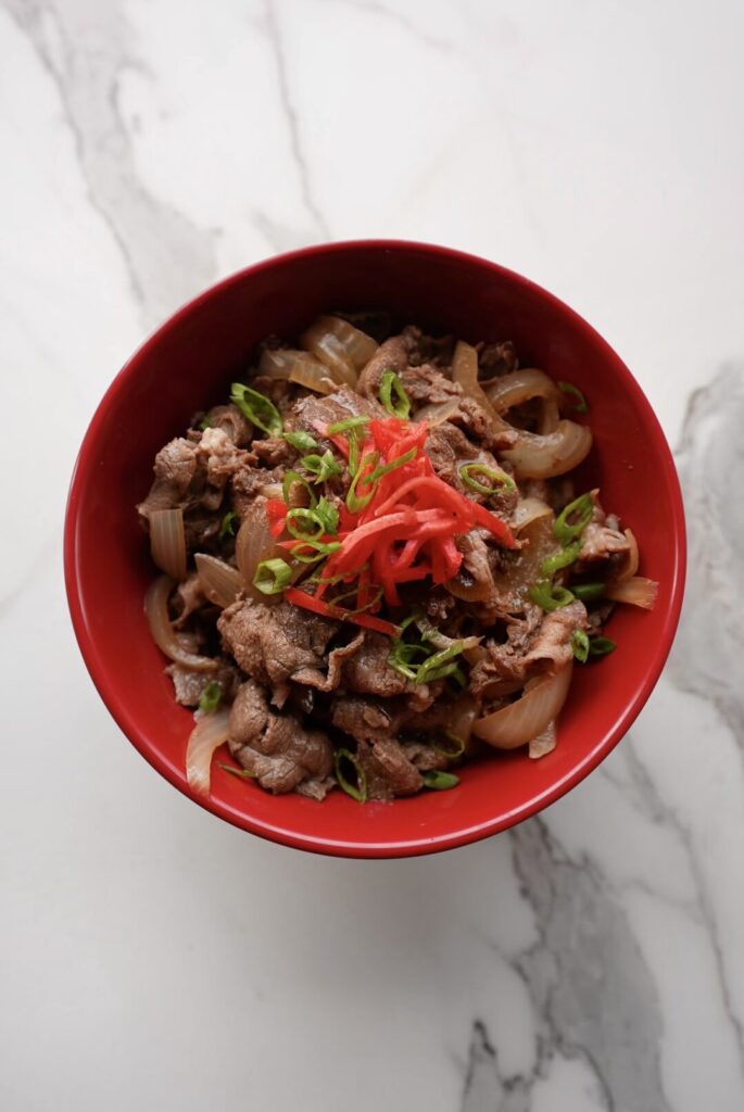 Classic Japanese Gyudon (牛丼) - Beef and Onion Rice Bowl