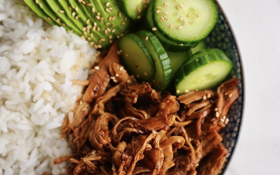 20-Minute Instant Pot Shredded Teriyaki Chicken