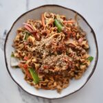Easy Stir-Fried Peanut Noodles with Leftover Veggies
