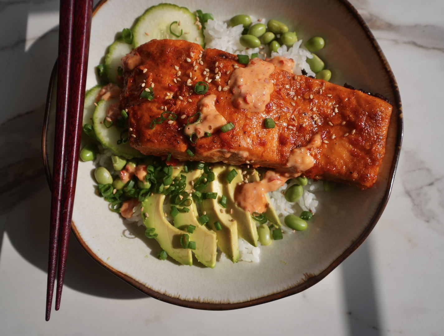Baked Salmon with Bang Bang Sauce