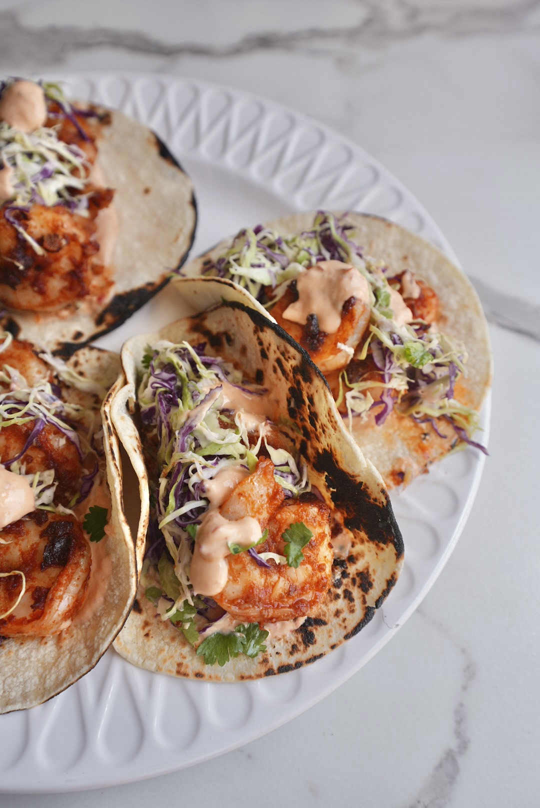 Healthier Bang Bang Shrimp Tacos