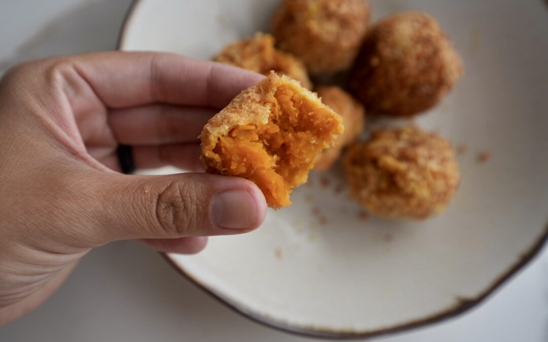 Kabocha Korokke (Japanese Pumpkin Croquette)