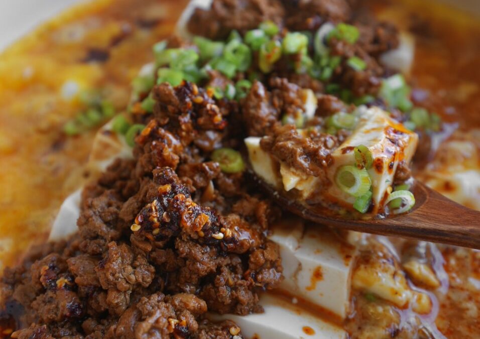 Tofu Egg Bowl with Soy Chicken