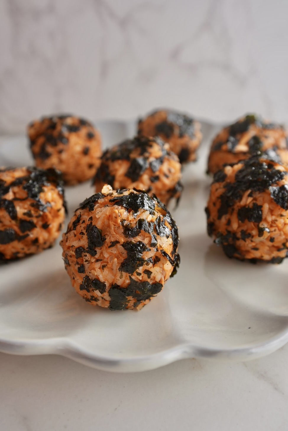 Halloween Spicy Tuna Onigiri (Japanese Rice Balls)