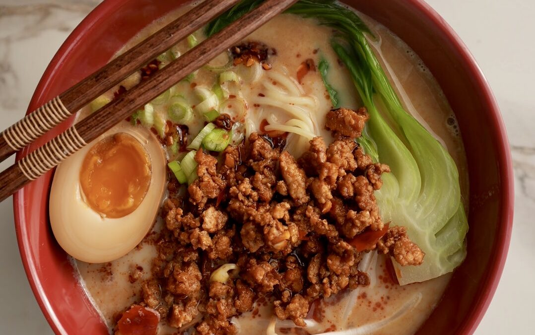 Homemade Tantanmen (Spicy, Creamy Ramen)