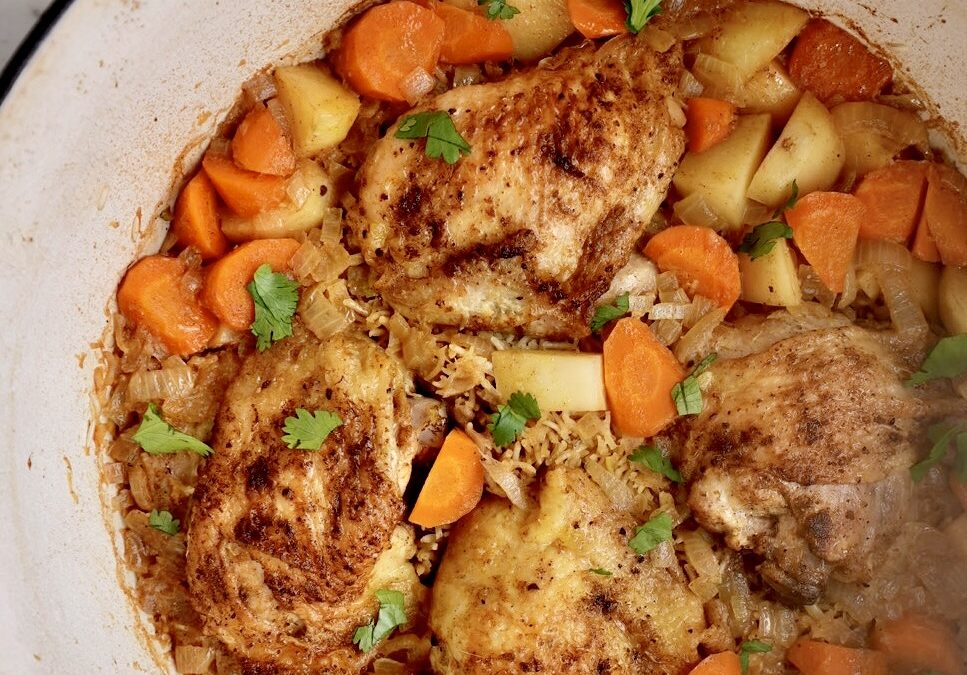 One-Pot Japanese Curry-Flavored Chicken & Rice