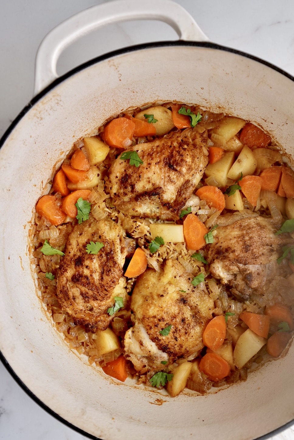 One-Pot Japanese Curry-Flavored Chicken & Rice