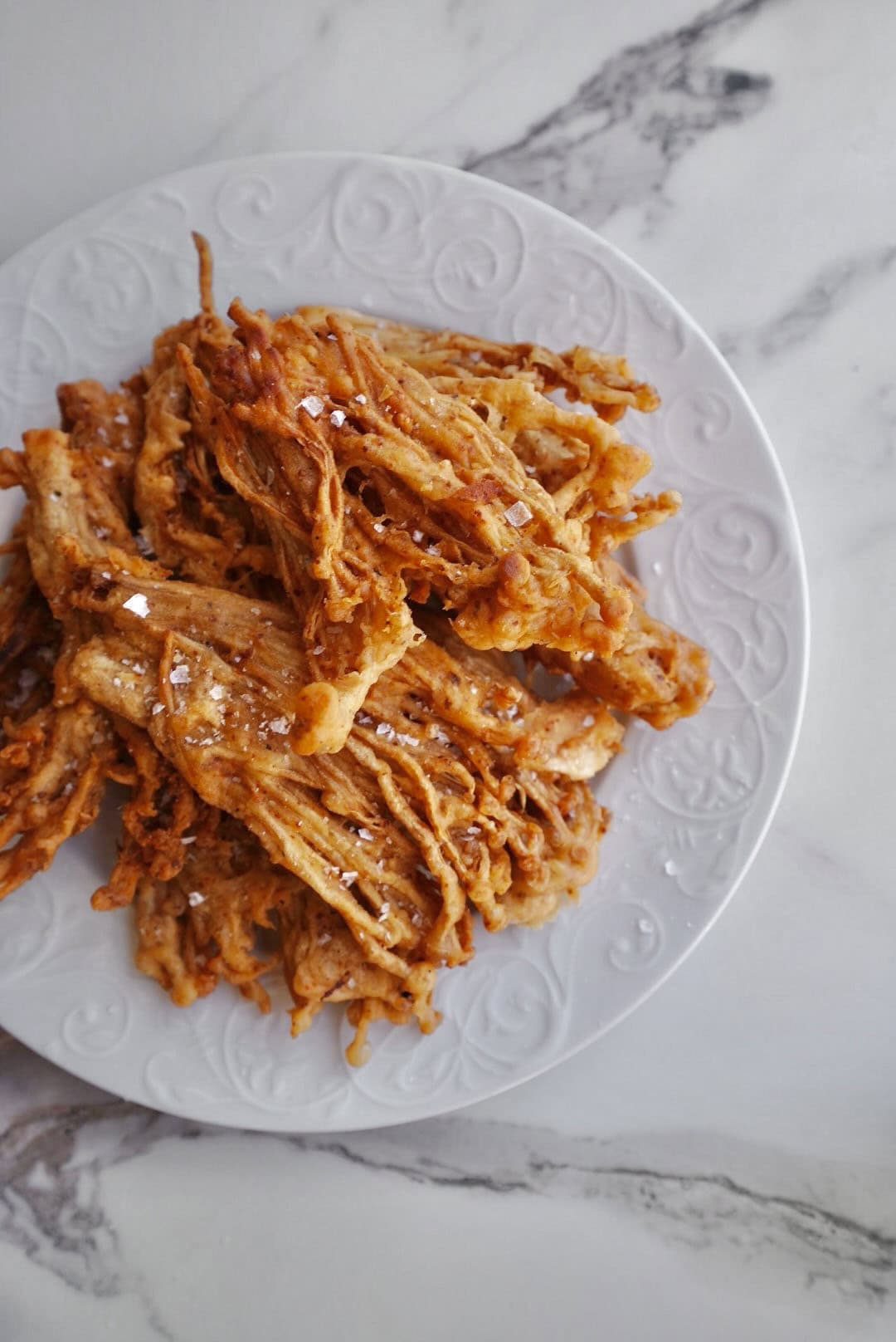 Crispy Deep-Fried Spicy Enoki Mushrooms (They Taste Like Chicken!)