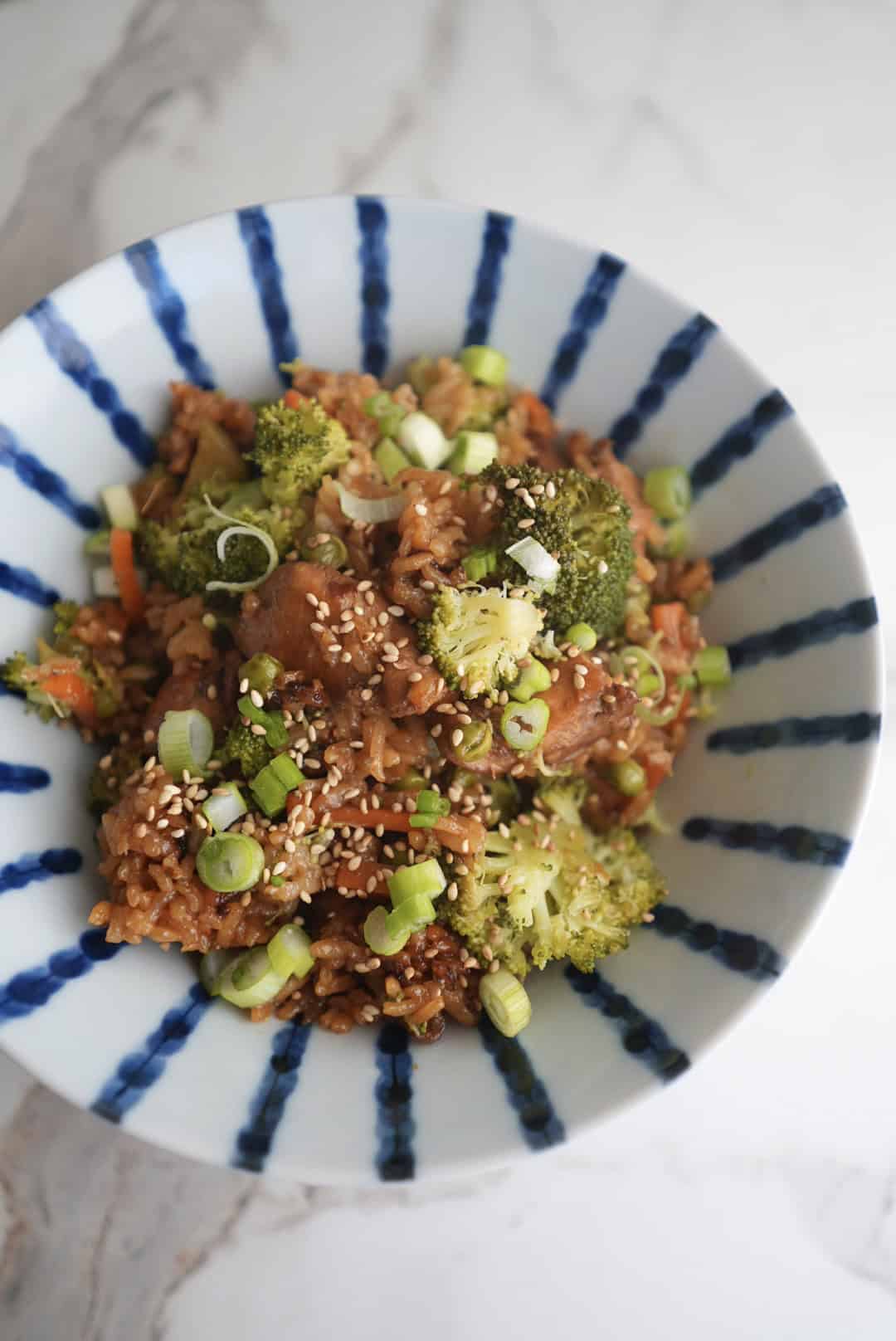 Healthy Chicken Teriyaki Bowl in a Rice Cooker