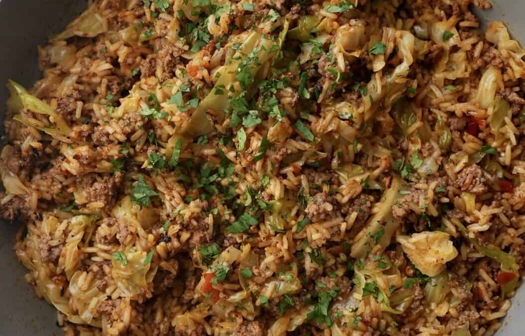 One-Pan Cabbage and Rice