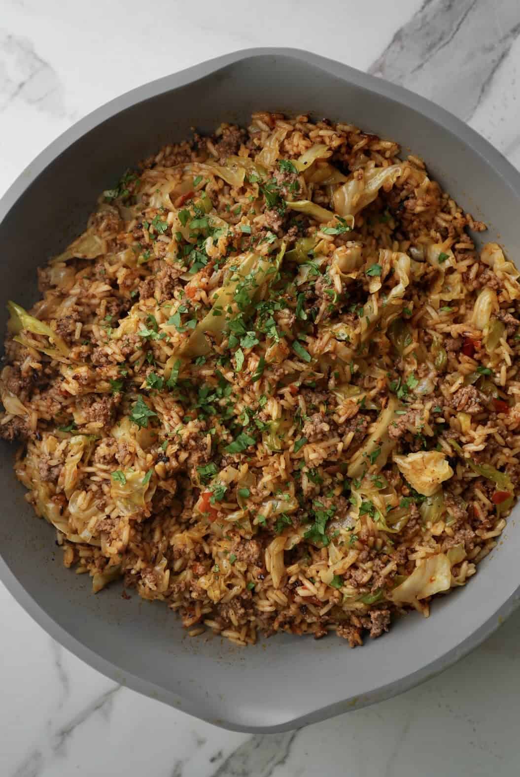 One-Pan Cabbage and Rice